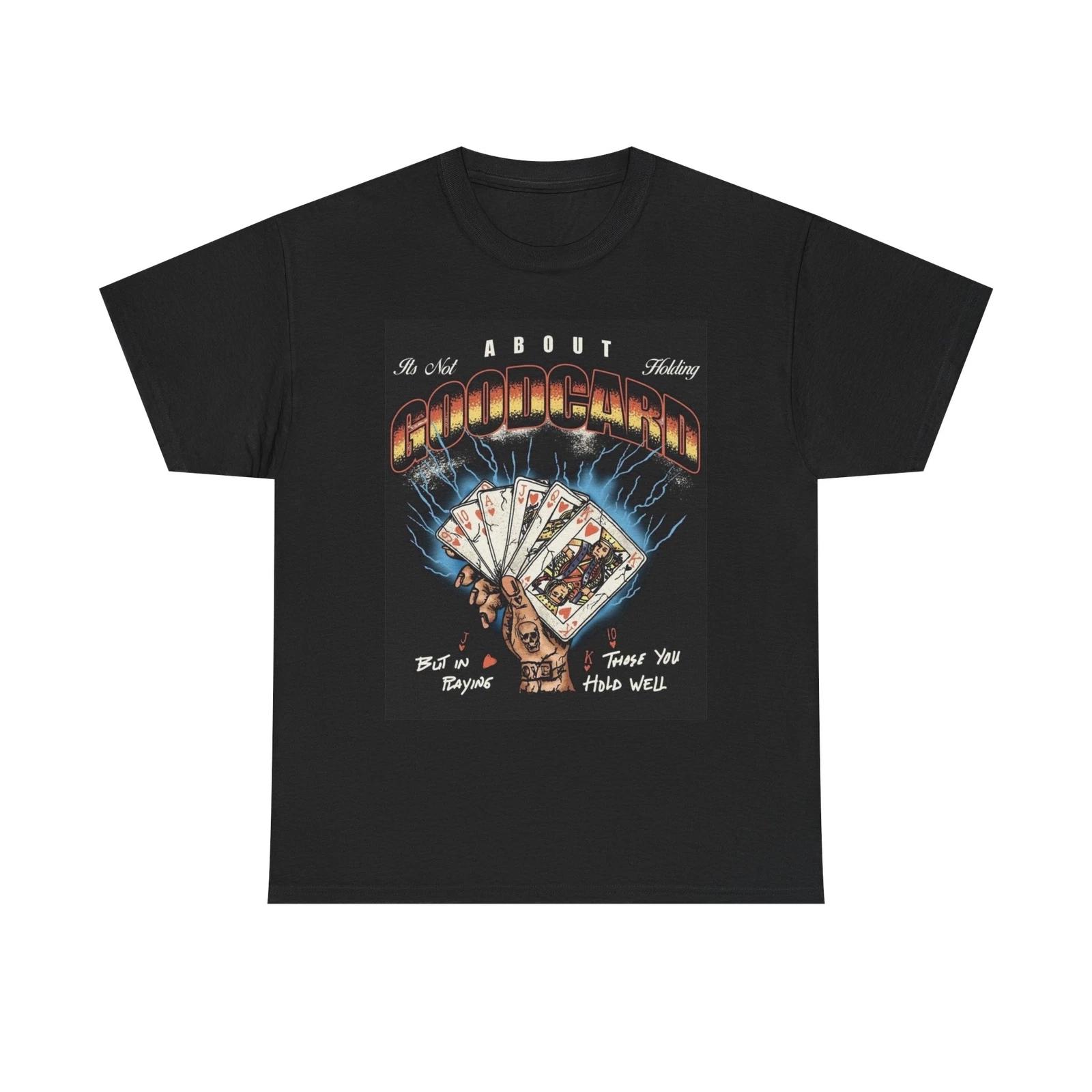 Men s and Women s T-shirts Poker Player Graphic L