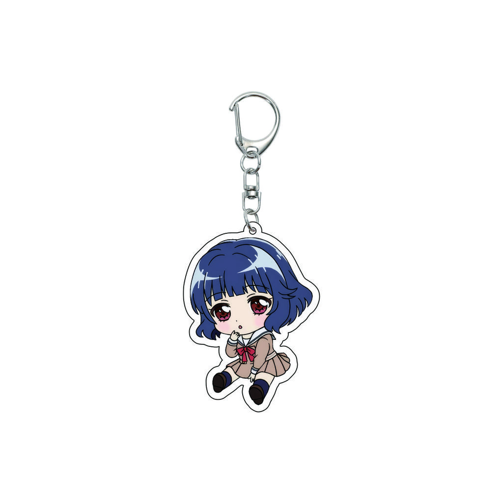 55MM Anime banG Dream Keychain Toyama Kasumi/Saya Yamabuki/Hanazono Tae Key Chain Acrylic Model Plate Christmas Gifts