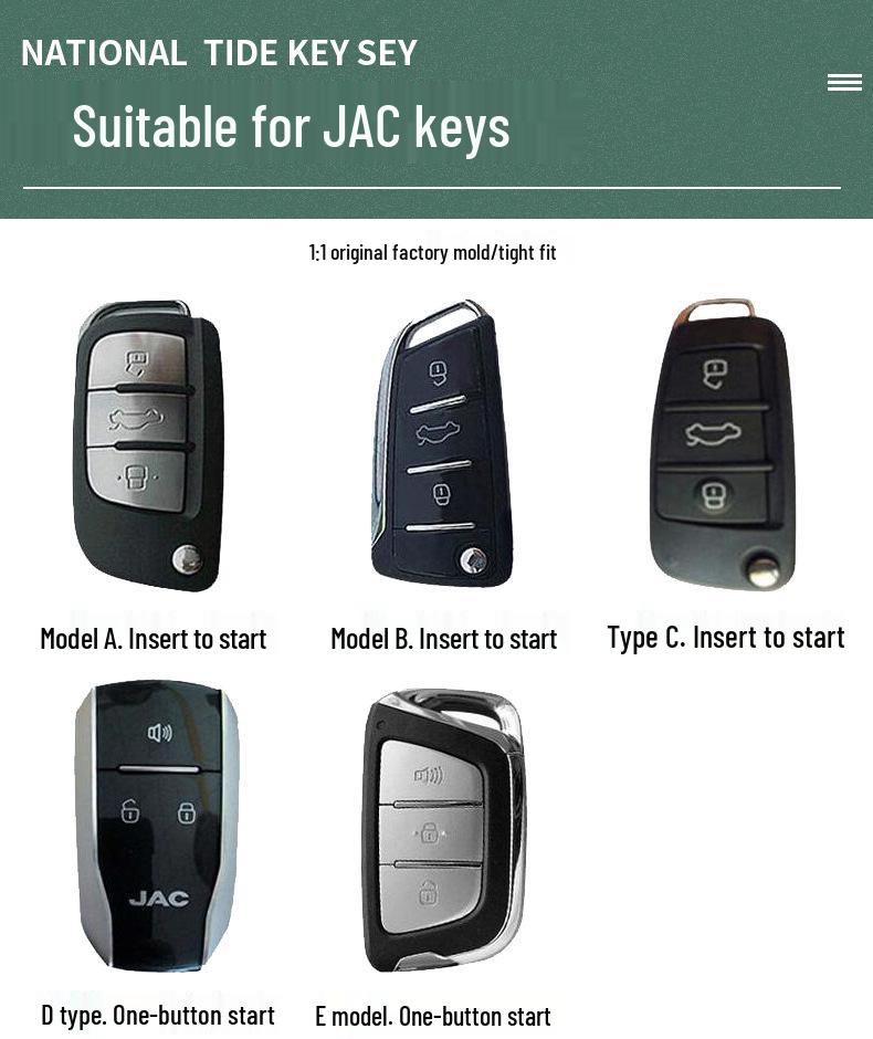 Sihao A5/X8 & JAC Jiayue A5/X7/X4 Trendy Keychain Case