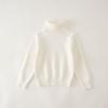 Kids Solid High Neck Long Sleeve Knit Base Sweater For Boys And Girls