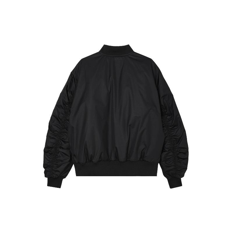 adidas Originals Sports Lifestyle Series Classic Retro Sports Stand Collar Pilot Long Sleeve Jacket Unisex Jacket Black JL8380