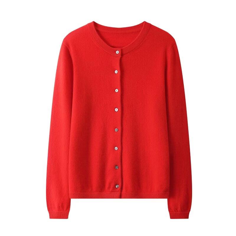 Kevanshe Classic Pure Cashmere Cardigan for Women