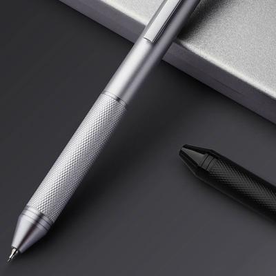Fashion Metal Gravity Sensor Pen 4 In 1 Press Type Multi-Function Gel Pen 3Colors Ballpoint Pen Student Gift