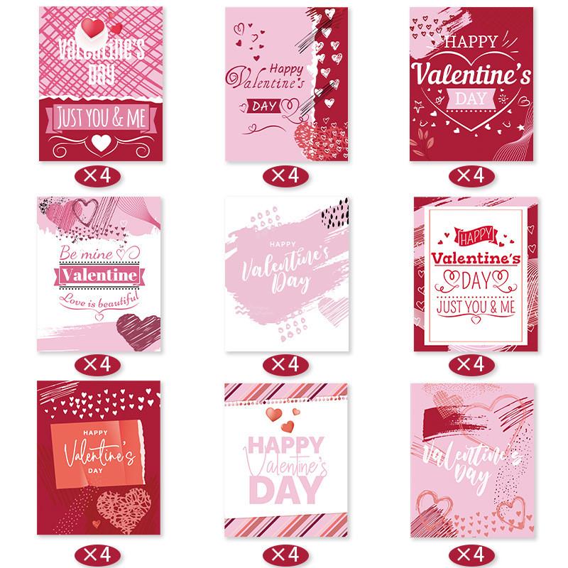 Day Valentines Party Decor Wine Bottle Labels With 36pcs For Romantic Events
