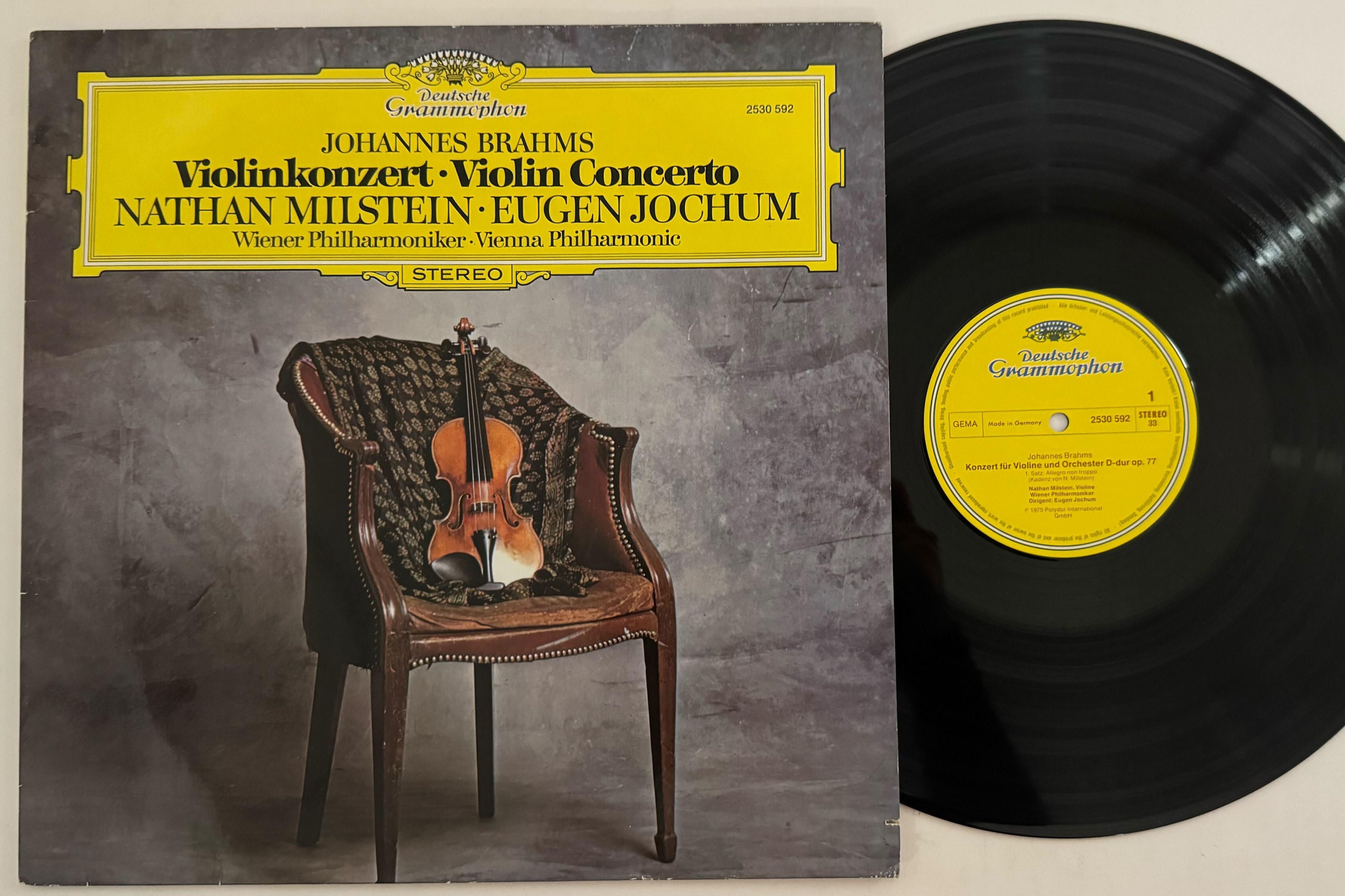 

LP Record NATHAN MILSTEIN EUGEN JOCHUM WIEN Brahms Konzert Fur Violine Und Orch 2530592 DEUTSCHE GRAMMO 1975 Germany Classical Used