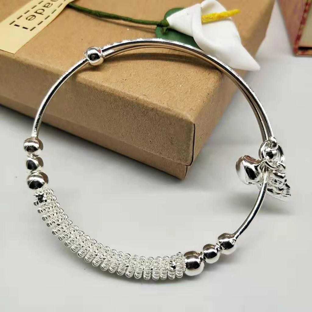 Bransoletka z gwiazdkami posrebrzana na Walentynki dla kobiet - Modny prezent w stylu Douyin dla przyjaciółki