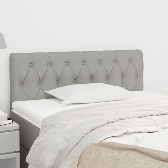 VidaXL Headboard Bedroom Furniture Bed Accessory Single Bed Headboard Interior Light Grey 346326