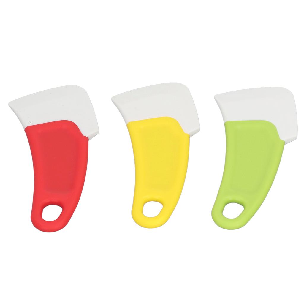 3pcs Silicone Pan Scraper Dish Cleaning Spatula Non Stick Reusable Curved  Kitchen Pan Pot Clean