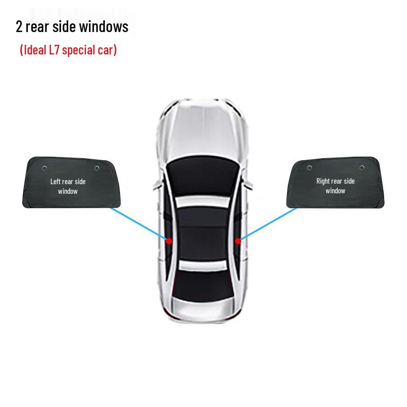 Ideal L7 Car Window Sunshade: Opaque Sun Protection & Insulation for Camping Privacy
