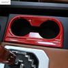 A Pillar Ring Water Cup Holder Gear Shift Panel Head Light Lamp Cover Trim For Toyota Tundra 2014 - Red Accessories Interior