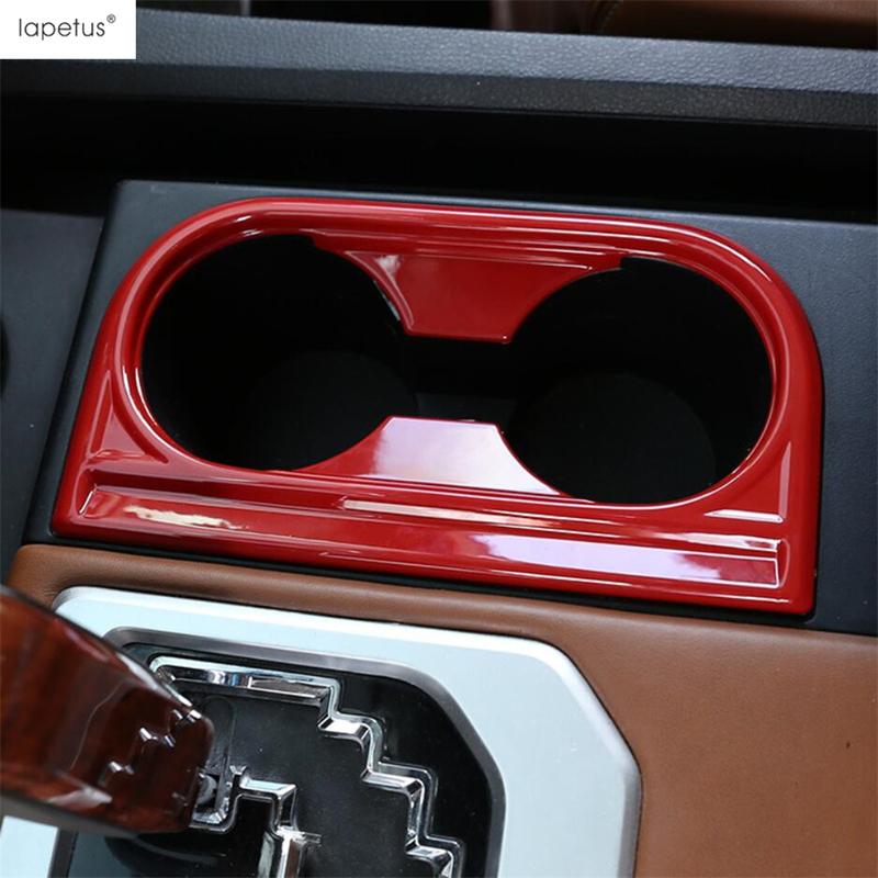 A Pillar Ring Water Cup Holder Gear Shift Panel Head Light Lamp Cover Trim For Toyota Tundra 2014 - Red Accessories Interior