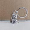 Vintage Zinc Alloy Angel Wings Bell Keychain for Bikers