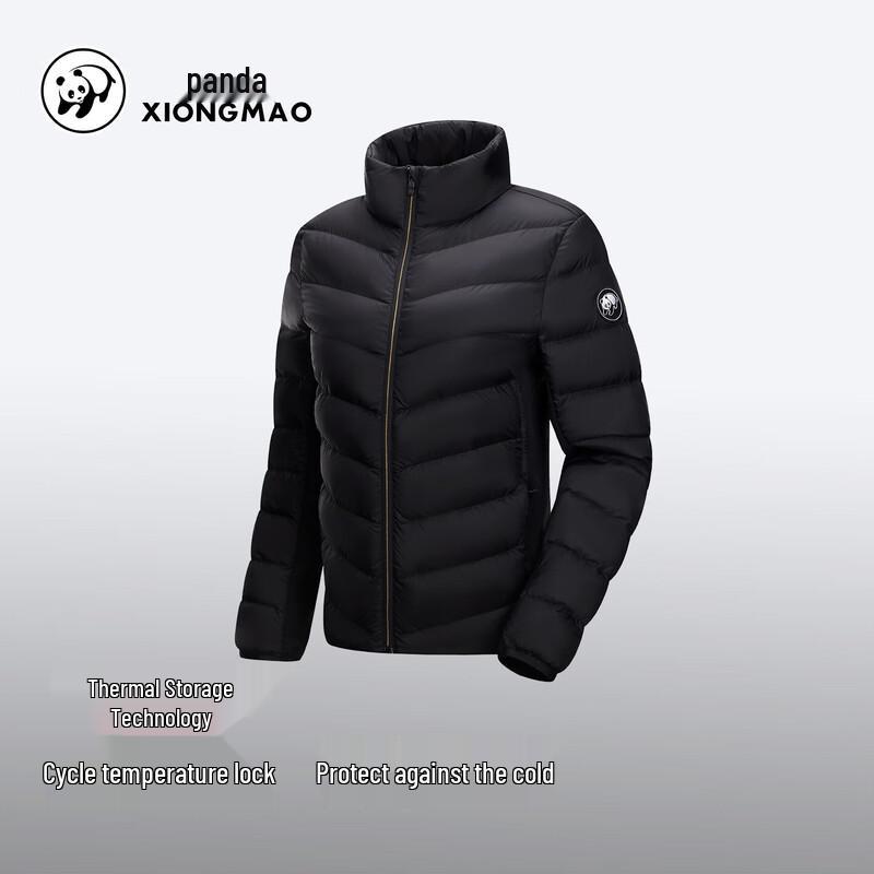 Women's Panda Camel Series Lightweight Stand-Collar Down Jacket