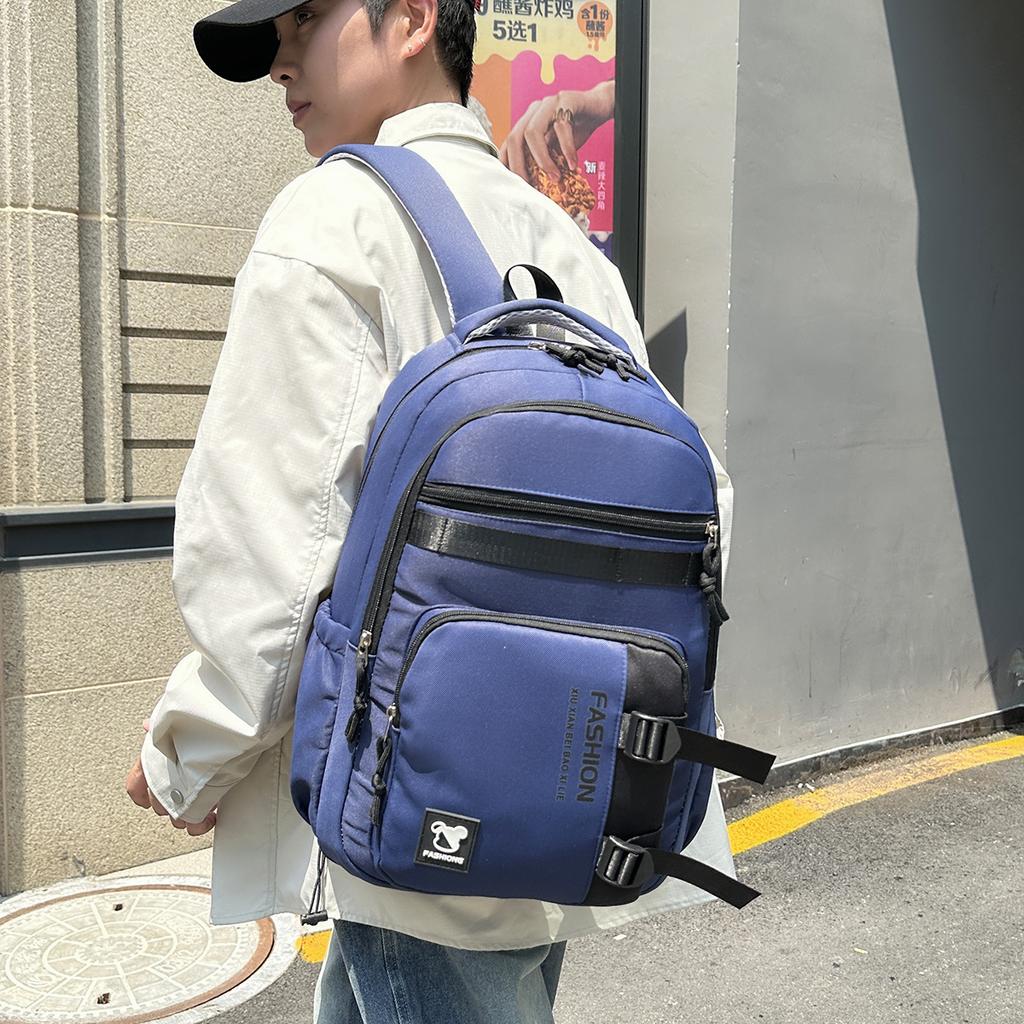Schoolbag New Ins Trendy Fashion Lightweight Versatile Durable Large-capacity Schoolbag Junior High School Student College Student Backpack