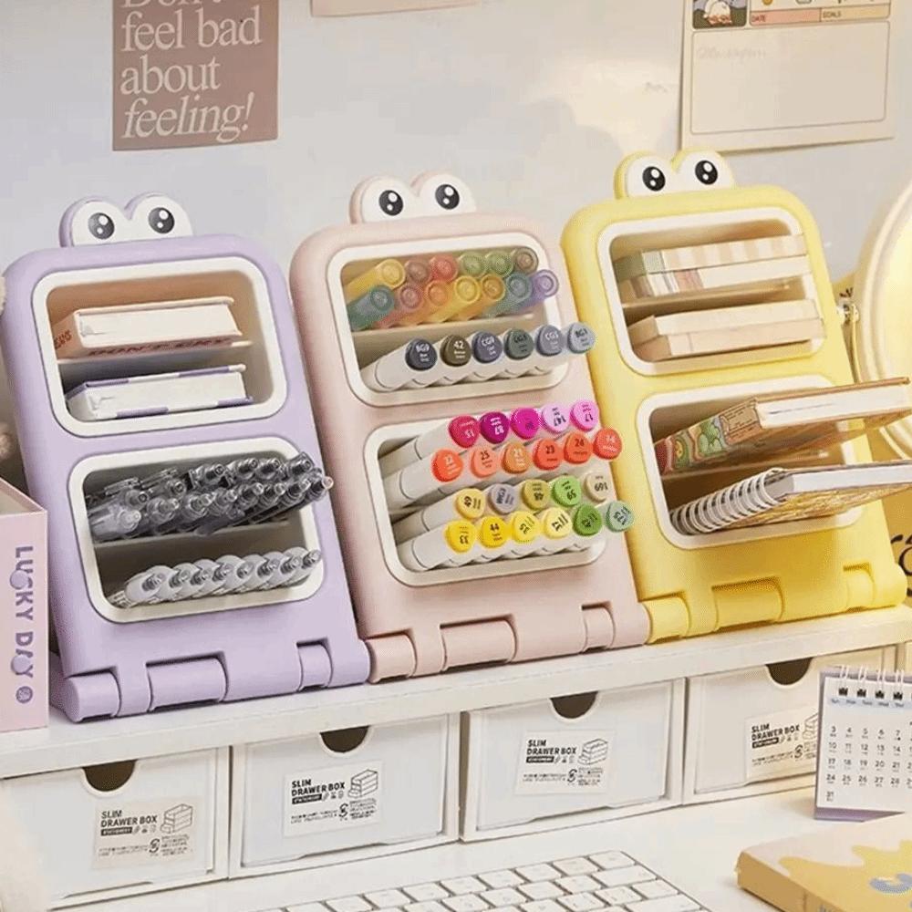 Removable Desktop Slanting Organizer Large Capacity Slanted Pen Holder  Household