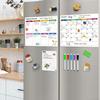 Magnetic Dry Erase Fridge Calendar Whiteboard Set,3 Pack 14.6" x 11" Reble Refrigerator Calendar for Fridge & Wall-Monthly, Weekly,Daily Planners