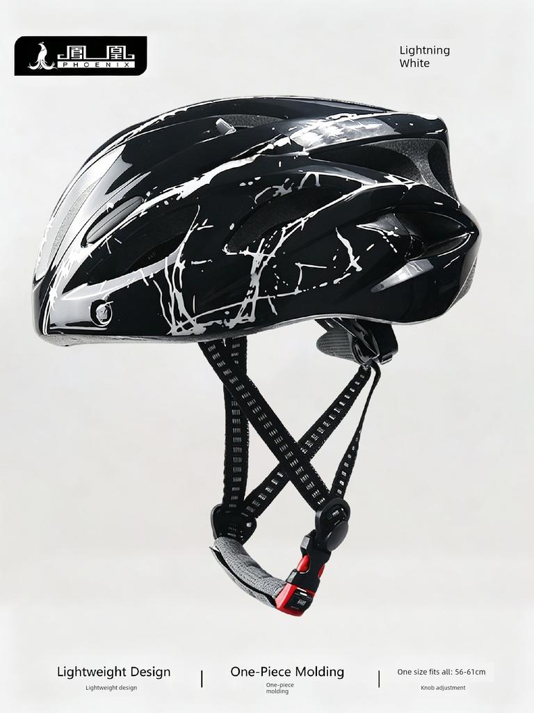 Phoenix Bicycle Riding Helmet with Goggles, One-Piece Riding Helmet, Men's and Women's Mountain Road Bike Safety Helmet