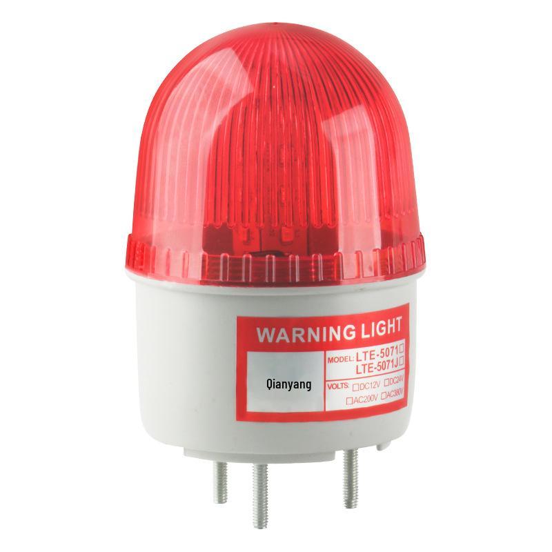 LTE-5071J LED Strobe Warning Light with Sound Alarm for Vehicle, 12V/24V/220V