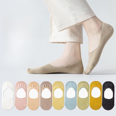 Women's Summer Thin Mesh Does Not Fall Off with Silicone Non Slip Shallow Mouth Invisible Socks