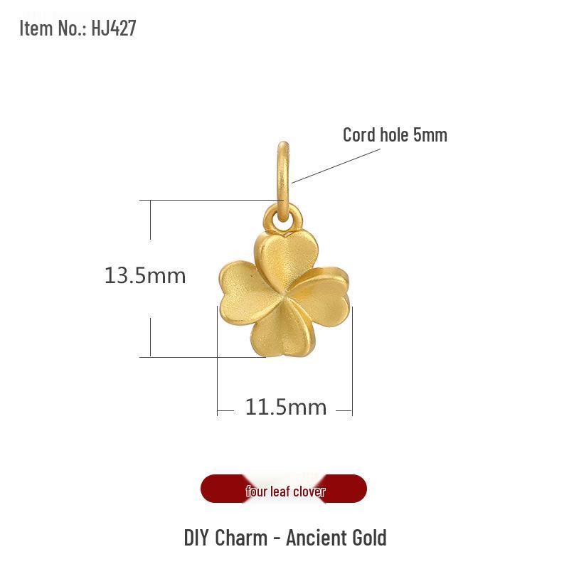 

Креативное ожерелье-подвеска с бусиной «Удача» из песочного золота и аксессуары для браслета из плетеного вручную шнура