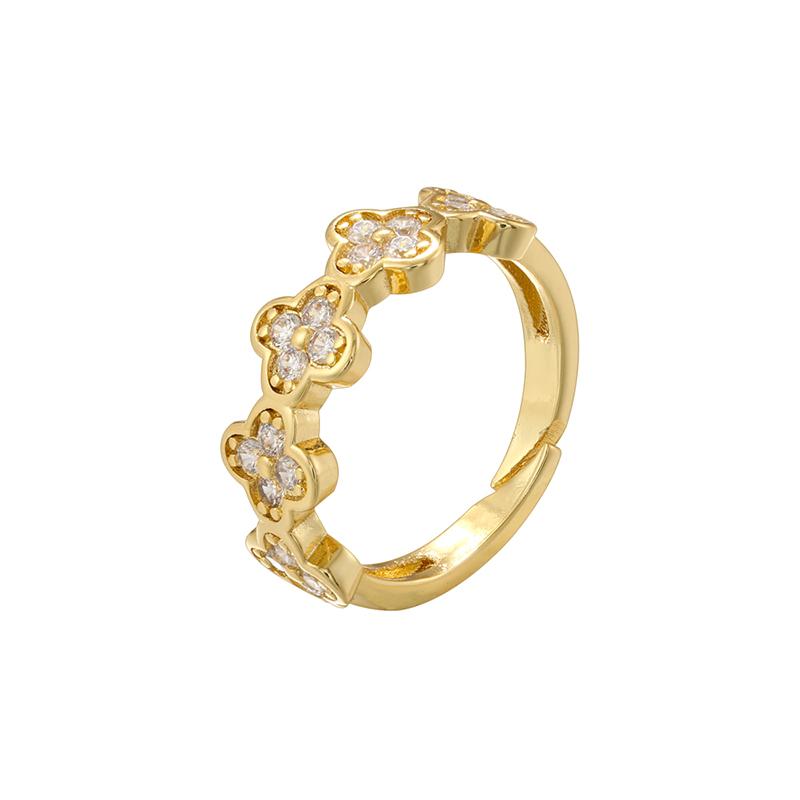 ZHUKOU Golden Plated Spring And Autumn Ring Collection Exquisite Simple Ladies Jewellery:VJ746-VJ752