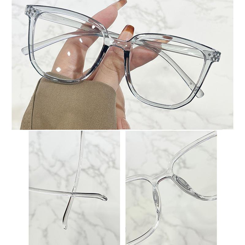 Квадратные очки Сверхлегкие прозрачные очки с защитой от синего света Плоские очки — фото 6