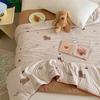 Cartoon Milk Knit Cotton Baby Quilt – Cooling Summer Blanket for Infants
