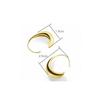 foxanry Shape Earrings for Women Couples New Fashion Simple Geometric Party Jewelry Gifts Prevent Allergy