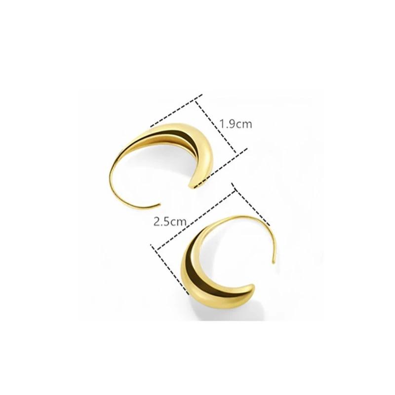 foxanry Shape Earrings for Women Couples New Fashion Simple Geometric Party Jewelry Gifts Prevent Allergy