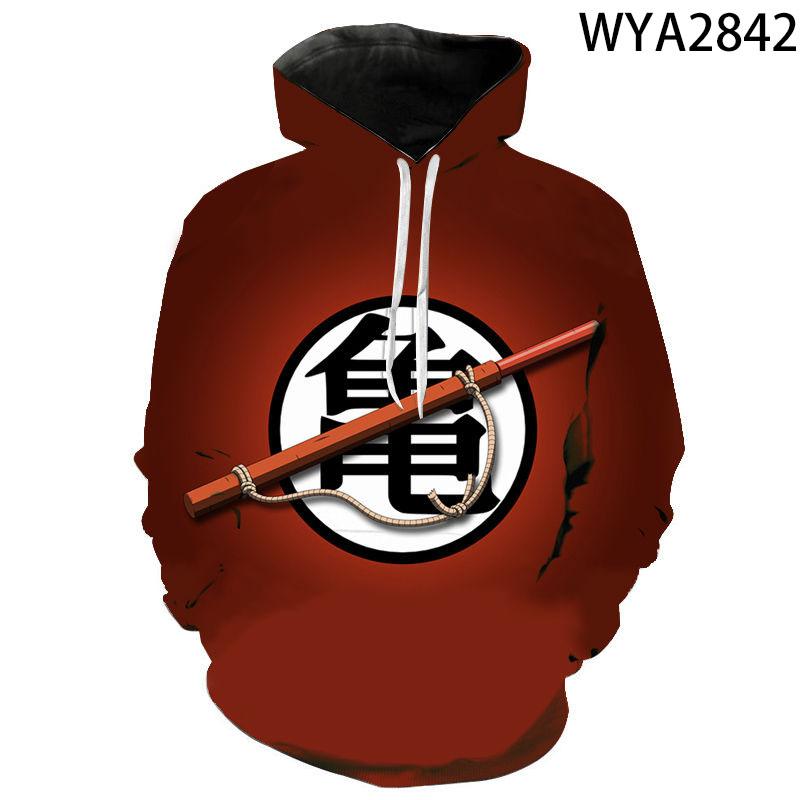 Cartoon Anime Boy Girl Kids Dragon Long Sleeve Sweatshirts DBZ 3D Printed Hoodies Pullover Men Women Children Streetwear Jacket