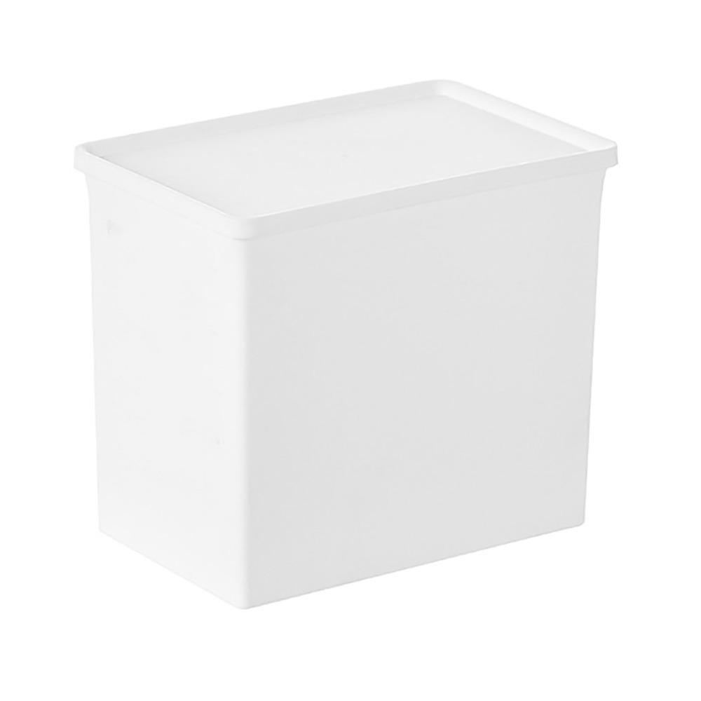 With Lids Storage Bins Large Capacity Multifunction Storage Container Stackable White Plastic Storage Bins Household