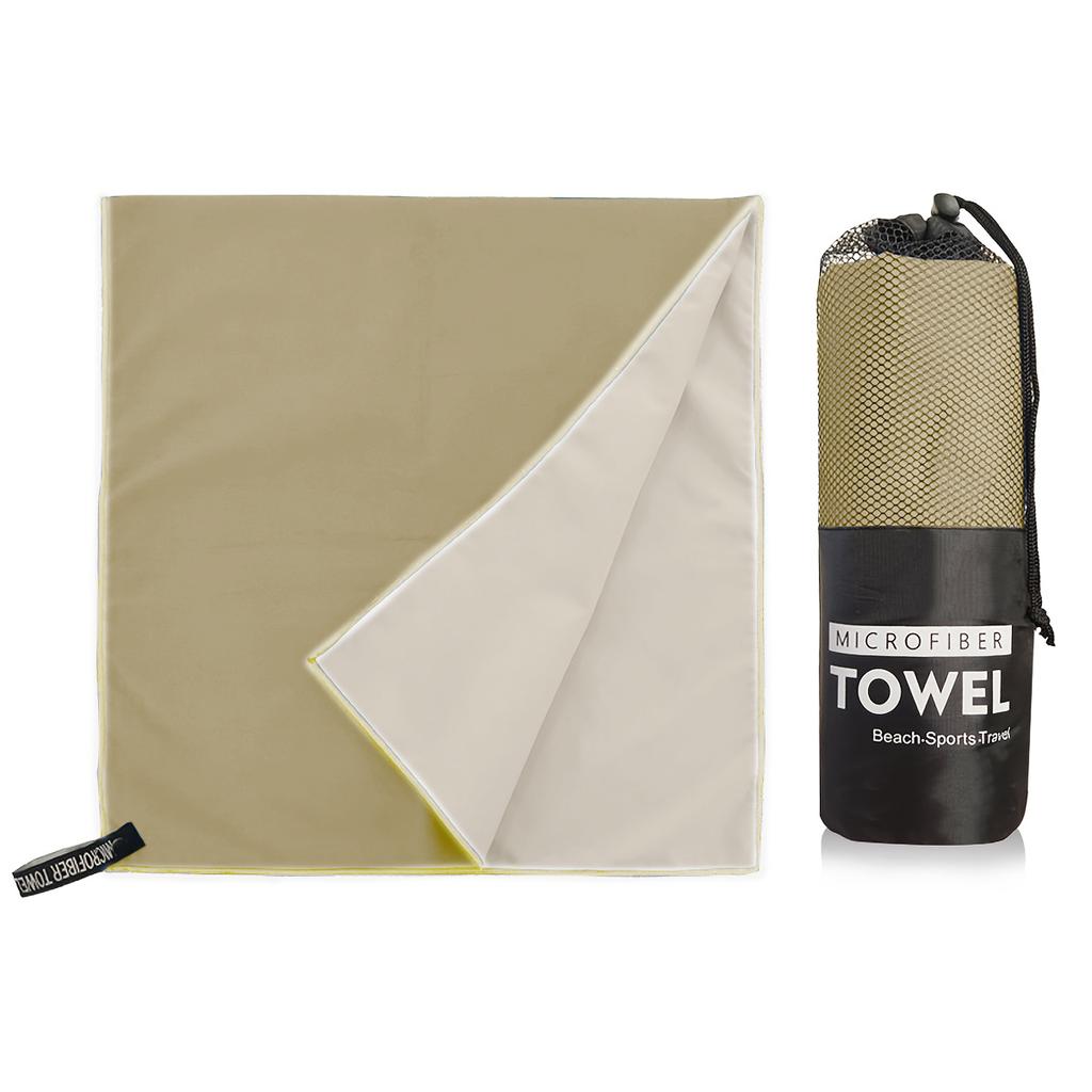 Microfiber Quick-Dry Sports Towel, Double-Sided Plush Swimming Pool Towel, Two-Tone High Absorbency Sand-Free Beach Towel
