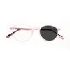 KOCOLIOR New Rubber Titanium Anti Blue Light Reading Glasses Customized Optical Round Frame Presbyopia Glasses for Men and Women