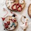Multicolor Christmas Hanging Decoration Cartoon Cane Drum Nordic Drop Ornaments Photo Prop Party Supplies Xmas Tree Ornament