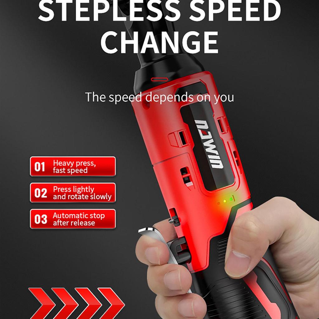 NAWIN 50Nm ráčnový klíč 16,8V elektrický klíč Dobíjecí akumulátorový 3/8palcový nástroj na opravu čtvercové hlavy