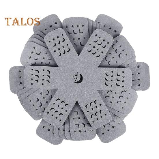 

12 шт. серых защитных ковриков для кастрюль и сковородок, фетровые салфетки, противоскользящие разделители для посуды, декоративные разделители для поддонов в форме цветка 1 Set серый