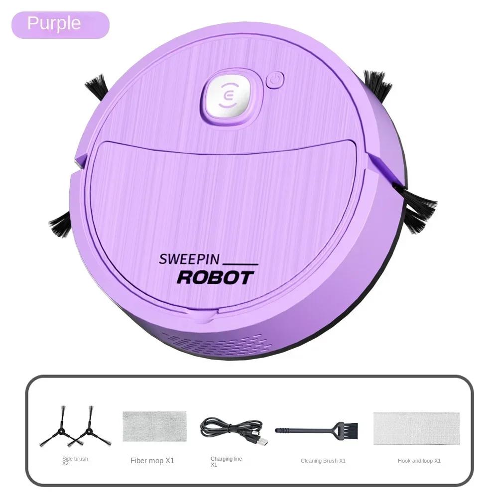 3-in-1 New Robot Cleaner Sweeping Robot Suction Mopping Cleaning Machine USB Charging Lazy Home Vacuum Cleaner