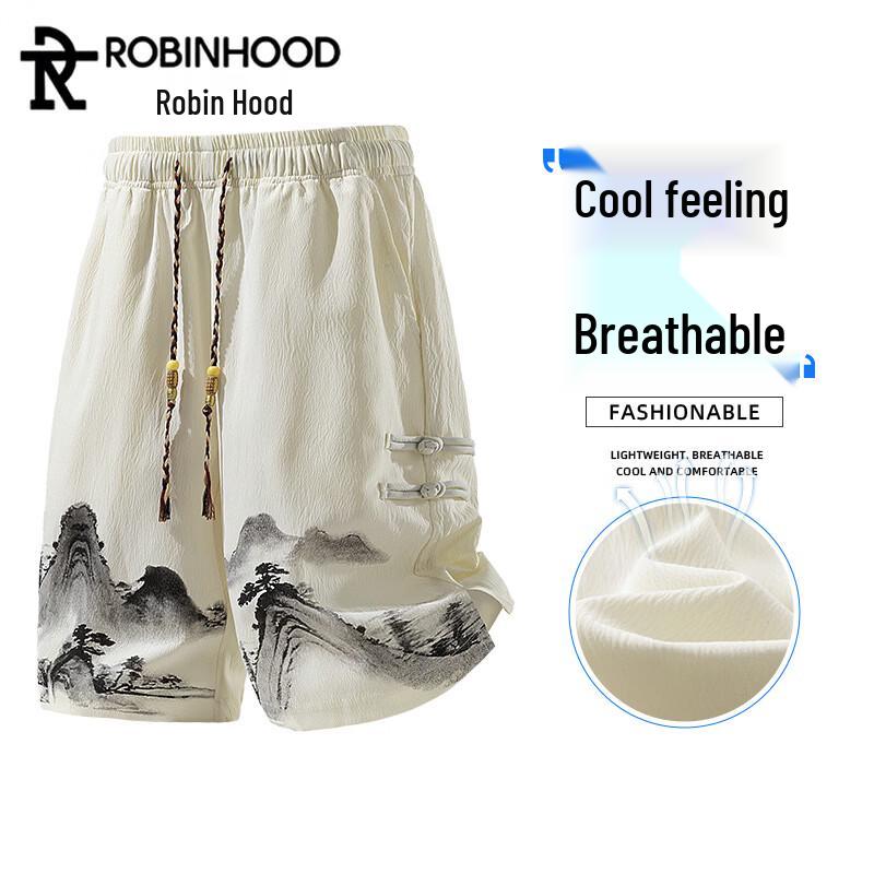 ROBINHOOD Men s Ice Silk Breathable Summer Shorts 4XL