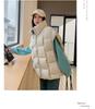 Damen Herbst und Winter Weste Damen Stehkragen geflochtene Weste Oberbekleidung Mode lose Weste Jacke ärmellos 5 Farben