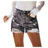 Women's Summer Denim Shorts Women's Pleated Denim Shorts High Waisted Shorts