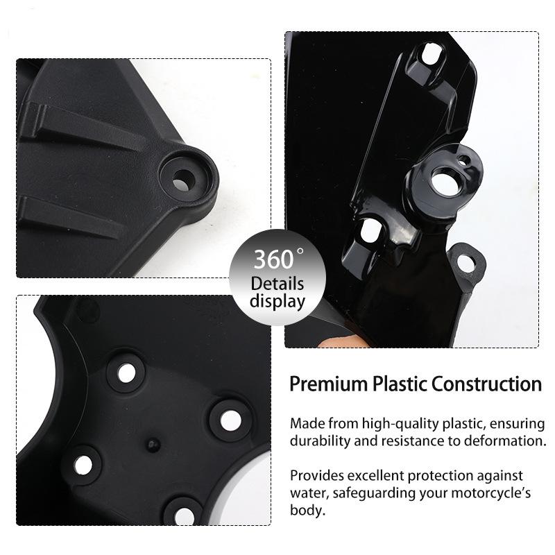 Premium Qulong Jifeng Black Warrior Off-Road Motorcycle Fender and License Plate Cover