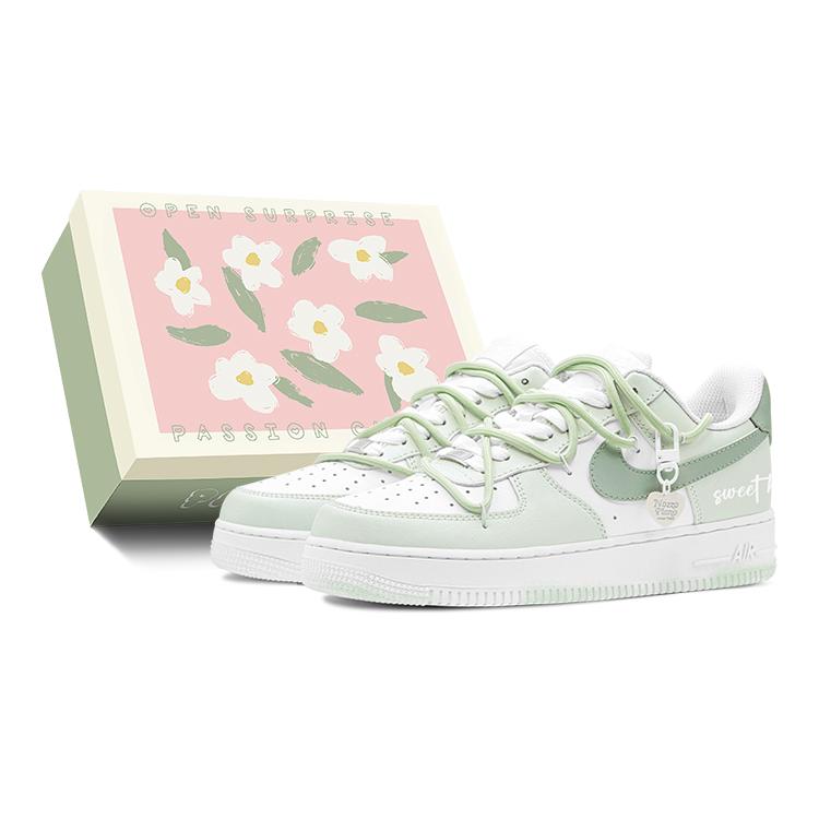 

Nike Air Force 1 Air Force 1 Low top Skateboard Shoes GS Green White DH2920-111(TeamS-S-BOX) 38.5