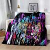 3D Monster High Anime Cartoon Blanket,Soft Throw Blanket for Home Bedroom Bed Sofa Picnic Travel Office Rest Cover Blanket Kids