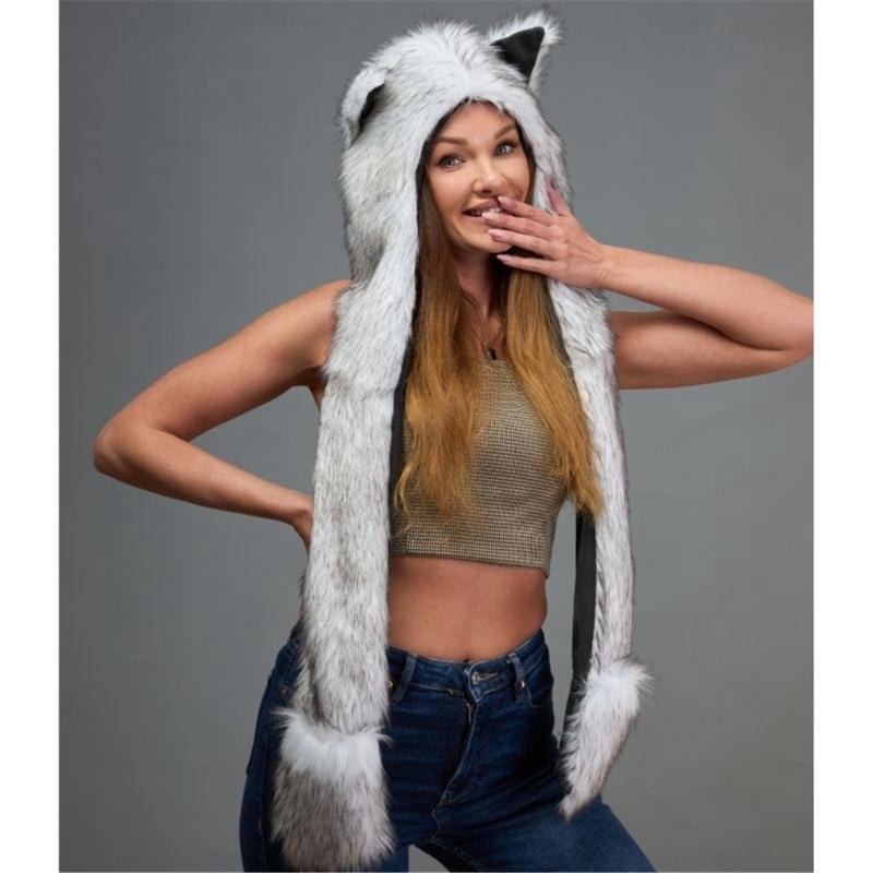 Soft Plush Fleece Hat For Role Play Costume Accessories Warm Winter Cosplay Party Indoor Outdoor Use