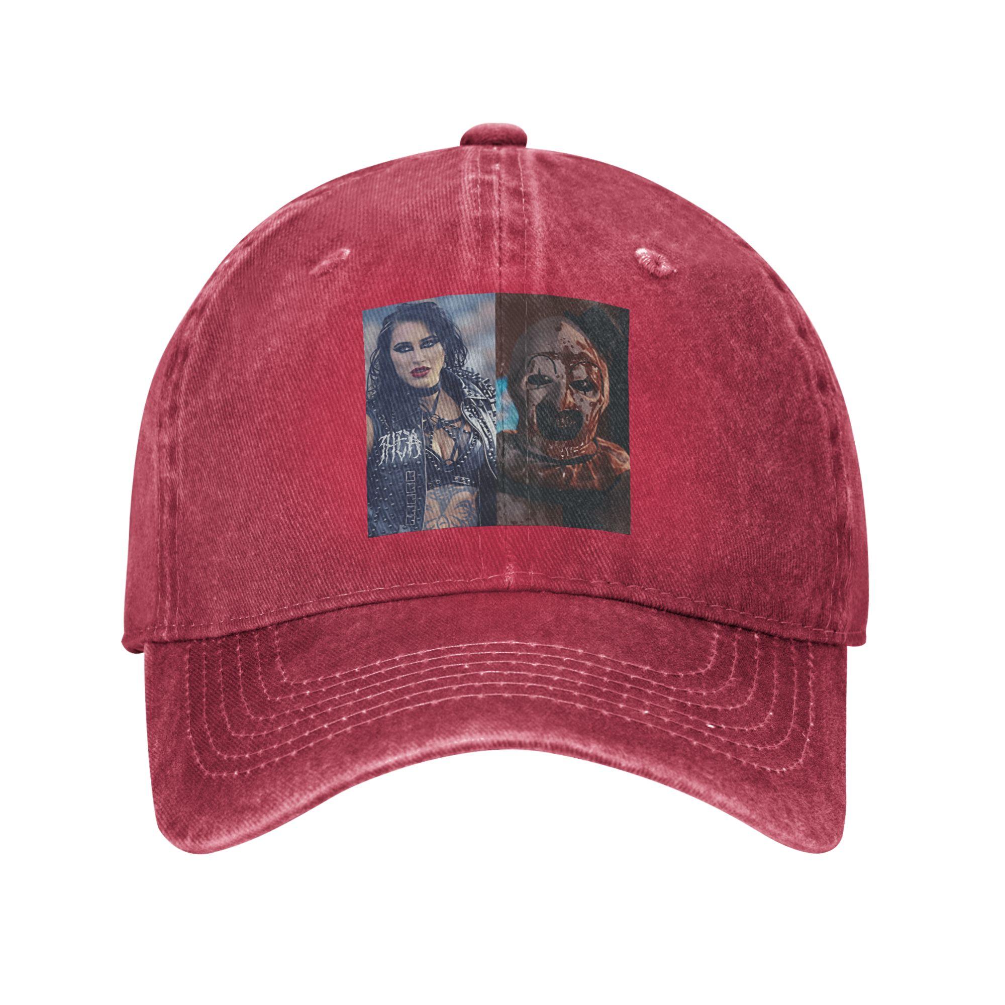 

RRhea Ripley X Terrifiers Sun Baseball Cap Fitted Retro FeUnisex Unisex Washed Trucker Hat Adjustable Snapback Cap Birthday Present One Size
