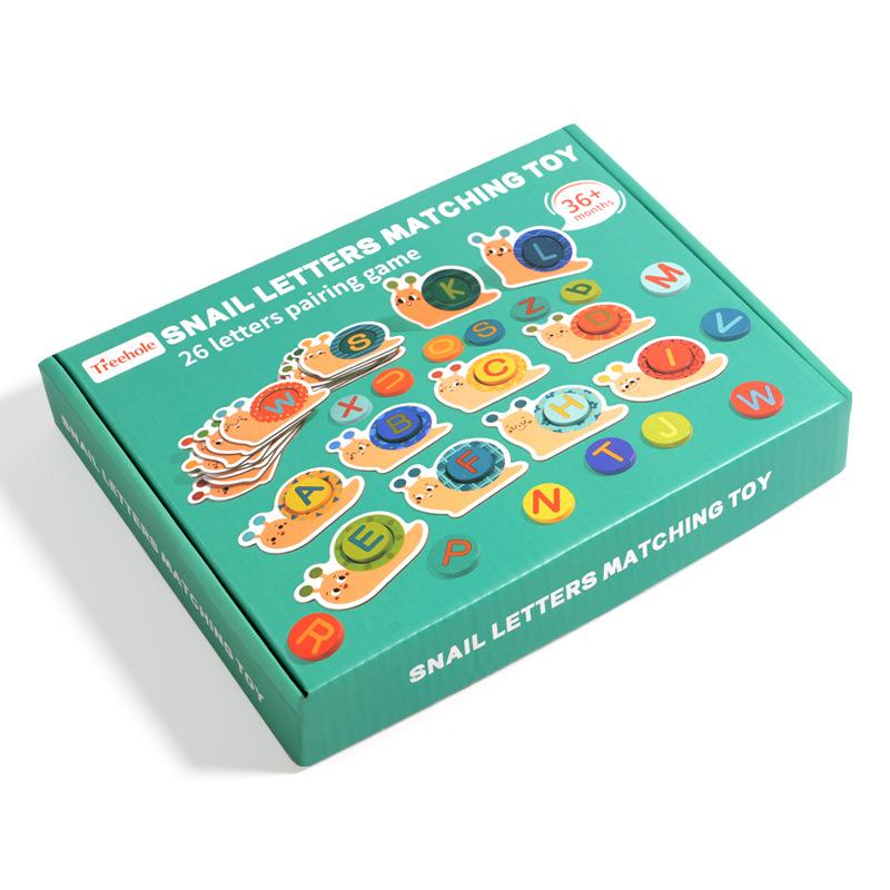 Przedszkolny list ślimaka parowanie poznawcze duży klocek edukacyjny zdolność edukacyjna dzieci wczesna edukacja od 3 do 6 lat zabawki puzzle