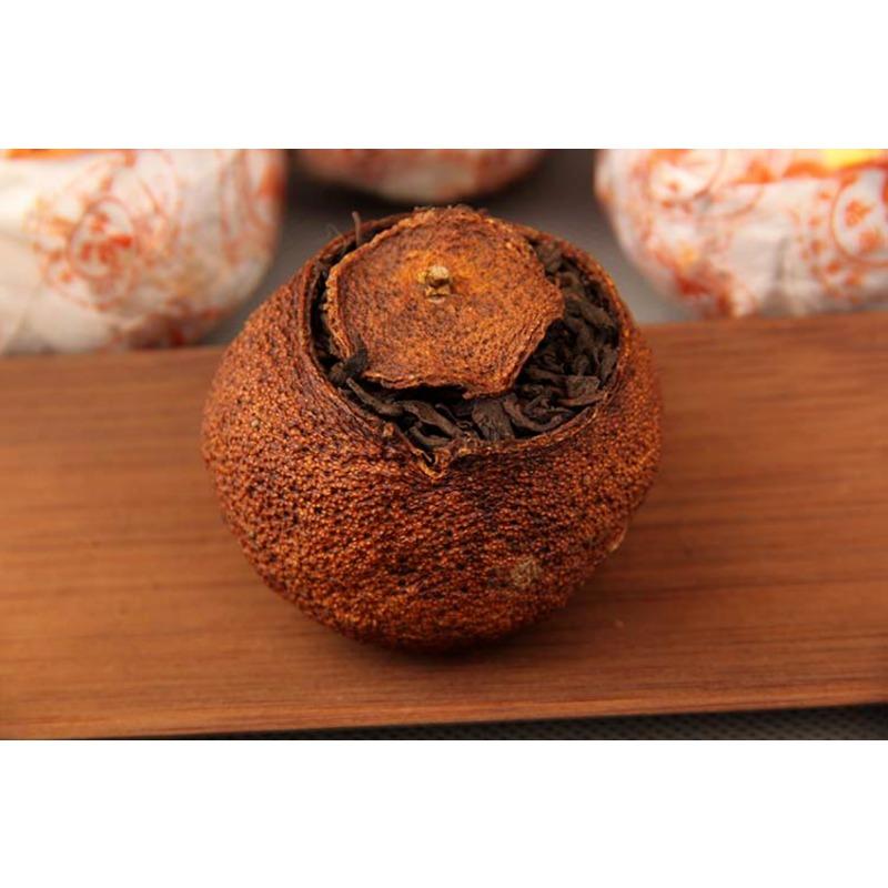 Чай пуэр Шу Чай пуэр с цитрусовыми Выдержанный апельсиновый чай пуэр Апельсиновый пуэр — фото 3