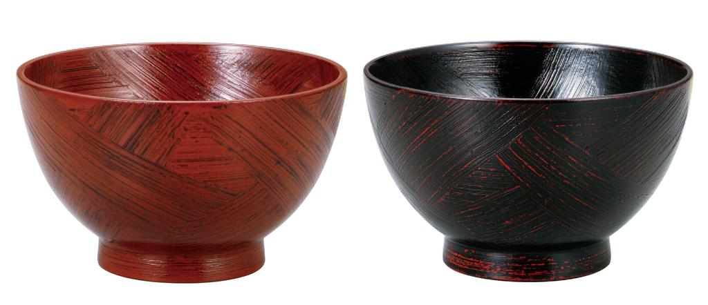 Wooden Soup Bowl Pair Miyako AMJ-4E-143