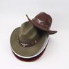 Big-edge Cowgirl Jazz Hat Solid Color Party Cosplay Hat Gentleman Western Cowboy Hat  Bucket Hats