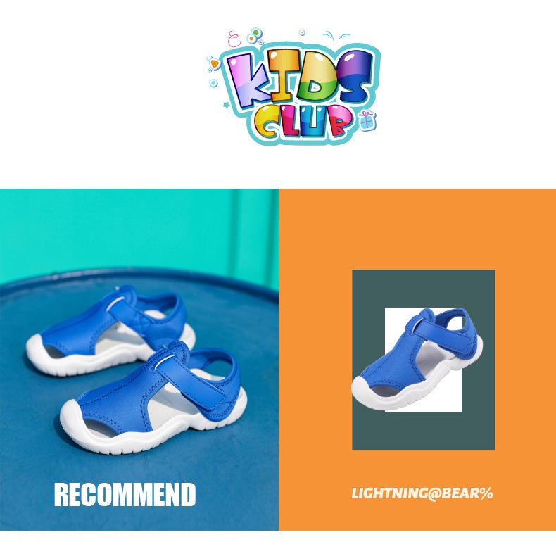 Kids' Cross-Strap Waterproof EVA Beach Sandals - Trendy Summer Sports Shoes for Boys and Girls